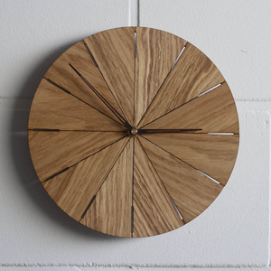 New Designed Indoor Decor Wooden square <b>Clock</b> for Living Room Wall Hanging Solid Wood <b>Clocks</b> - Product Image 2