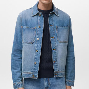 Top Selling Unique Design <b>Men</b> Jeans <b>Jacket</b> In Wholesale Price High Quality Street Wear <b>Men</b> Jeans <b>Jacket</b> - Product Image 1