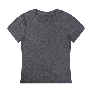 เสื้อยืดผู้หญิงแขนสั้นคอกลมพิมพ์ลายลำลองฤดูร้อน ผ้าฝ้าย 100% เป็นมิตรกับสิ่งแวดล้อม พิมพ์ลายดิจิทัล ทรงพอดีตัว ผ้าเจอร์ซีย์ถักสำหรับฤดูร้อน - Product Image 6