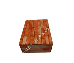 Caja de Joyería de Madera con Incrustaciones de Hueso Naranja de la Mejor Calidad, 15x10x5cm, Decoración de Hogar de Lujo, Regalo de Cumpleaños, Artesanía de la India - Product Image 5