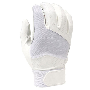 Gants de frappe de baseball pour hommes en cuir, ajustement ergonomique, rembourrage flexible en spandex sur la paume, sangle réglable, résistants à l'humidité, adhérence durable - Product Image 3