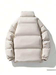 Chaqueta Vaquera Vintage de Alta Calidad para Hombre, Blanca, Transpirable, Ecológica, Resistente al Viento, con Cuello Alto, 100% Algodón - Product Image 2