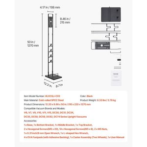 Dyson V6เครื่องดูดฝุ่นไร้สายสำหรับ V15, เครื่องดูดฝุ่นแบบตั้งตรงใช้ได้กับอุปกรณ์เสริมที่ยึดที่มั่นคงล้อสำหรับ DC30 D74ตั้งตรง - Product Image 6