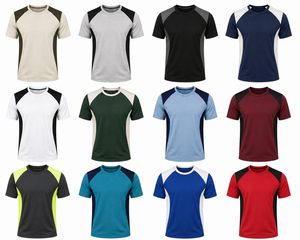 T-shirt à manches courtes pour homme, été, respirant, coupe classique, col rond, 100% coton, tissu tricoté, décontracté, écologique - Product Image 6