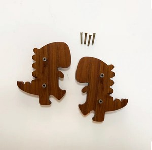 Poignées de tiroir en bois d'acacia décoratives en gros pour enfants, poignées de commode Dino pour chambre d'enfant, poignées de porte pour enfants - Product Image 5