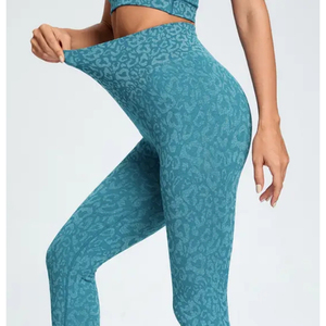 Leggings de Yoga de Cintura Alta y Largo Completo, Sublimados y Personalizados, Pantalones Deportivos Transpirables para Mujer, para Correr y Entrenar, de Poliéster/Algodón - Product Image 4