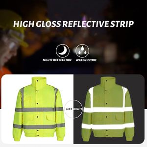 Customized Fashionable Reflective Breathable CE Certified Work <b>Jacket</b> Soft Shell Mechanic Hi Visibility Uniform Hooded <b>Jacket</b> - Product Image 3