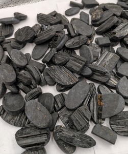 Tourmaline noire naturelle brute, cabochon ovale, effet de couleur, vente en gros, en vrac, pour la fabrication de bijoux, directement du fabricant - Product Image 4