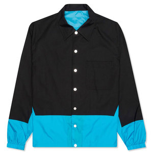 Custom Logo Windbreaker Spring Jacket Loose Design Plain <b>Coach</b> Jackets Design Button Polyester Jacket - Product Image 1