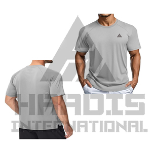 T-shirt en molleton uni pour homme, 100 % polyester, coupe classique, col rond, séchage rapide, respirant, décontracté, personnalisable et prélavé - Product Image 6