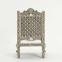 Chaise de salle à manger de luxe faite à la main avec incrustations en os, design traditionnel, en bois durable, pour appartement, salon, bureau à domicile, décorative