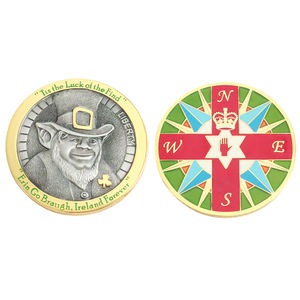 Monedas Conmemorativas Personalizadas 2D y 3D, Precio de Mayoreo Directo de Fábrica, Símbolo de Fe y Fuerza - Product Image 1