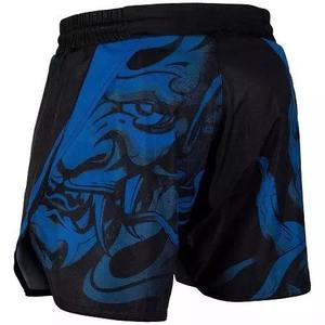 Men's Blue Black Geometric Print Quick Dry Spandex/Polyester Casual Sport <b>Shorts</b> Mid Waist Elastic Closure Sublimation Design - Product Image 3