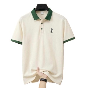 Polo personalizado para hombre, 100% algodón piqué, 220 GSM, manga corta, color sólido, con bordado en el pecho, proveedor informal de Bangladesh. - Product Image 4