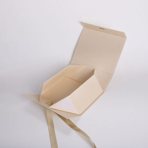 Custom Eco-Friendly Recyclable Specialty <b>Paper</b> <b>Glossy</b> Lamination Magnetic Flip Foldable Cardboard Folders Waterproof Ribbon Bow - Product Image 4