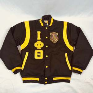 Iota Phi Theta Lettermen <b>Jacket</b> IPT Vintage Bomber <b>Jacket</b> Varsity <b>Jacket</b> Sorority Greek Line <b>jacket</b> Greek <b>Jackets</b> Lettermen Coat - Product Image 6