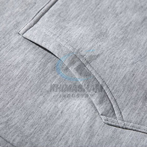 เสื้อฮู้ดผ้าฟลีซผสมฝ้ายสำหรับฤดูหนาว แห้งเร็ว ระบายอากาศดี สีพื้น สไตล์ลำลอง คุณภาพสูง รับทำโลโก้ตามสั่ง MOQ ต่ำ สำหรับผู้ชาย - Product Image 3
