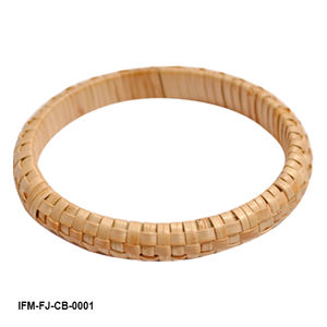 กำไลข้อมือหวายถักทำมือ เป็นมิตรกับสิ่งแวดล้อม ดีไซน์เรียบง่าย ทนทาน ทำจากเส้นใยธรรมชาติ สำหรับแฟชั่นผู้หญิงยุคใหม่ - Product Image 5