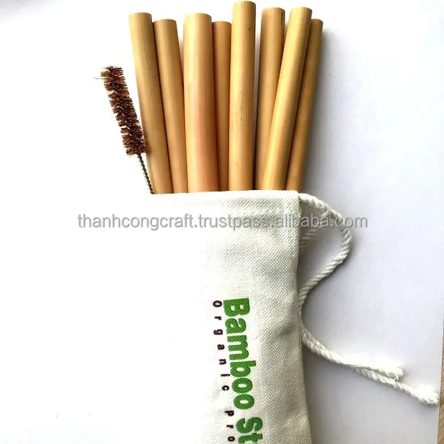Экологически чистые биоразлагаемые соломинки из Вьетнама для защиты окружающей среды с новыми продуктами из бамбуковой соломинки