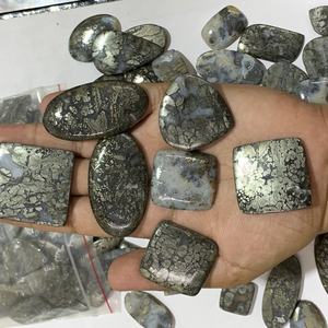 Marcasite en gros de qualité supérieure, 100 % naturelle, agate de marcasite, cabochon de forme ovale, pierre précieuse en vrac pour la fabrication de bijoux - Product Image 5