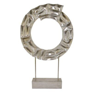 Escultura Moderna Abstracta de Alas en Poliresina Dorada, Decoración para Hogar u Oficina, Pieza Decorativa de Resina Duradera de Alta Calidad, Figura Contemporánea - Product Image 4