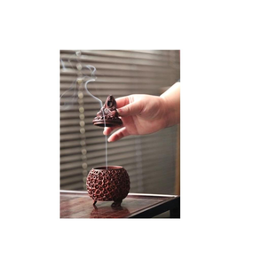 <b>Natural</b> Wooden Bakhoor Burner Ideal For Safe Bakhoor Burning And Establishing <b>Calm</b> Peaceful Home Environment - Product Image 5