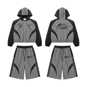Conjunto Deportivo Cortavientos Unisex 2026, Estilo Casual, Transpirable, de Secado Rápido, Ligero, Color Sólido, Estilo Urbano, para Primavera - Product Image 3