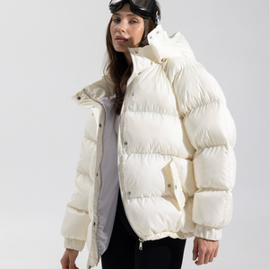 Vestes d'hiver personnalisées OEM de haute qualité, vêtements d'extérieur, veste matelassée à fermeture éclair pour femmes - Product Image 5