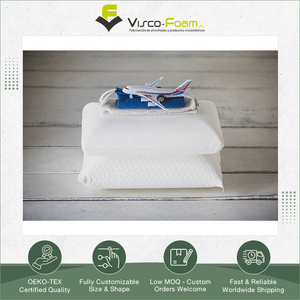 Spain Manufacturer of Excellent Quality High-Density Viscoelastic Foam Filling Travel <b>Pillows</b> for Long Distance Travel Comfort - Product Image 3