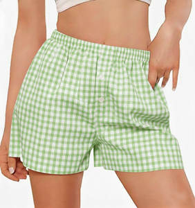 Pantalones Cortos de Mujer de Cintura Media de Poliéster Sólido con Forro Polar, Moda Verano 2026, Casuales, Ecológicos, Transpirables e Impermeables, ¡Oferta Caliente! - Product Image 1