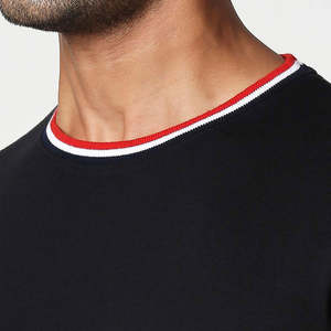 เสื้อยืดคอกลมทรงหลวมพิมพ์ลายโลโก้คุณภาพสูงสำหรับผู้ชาย ผ้าฝ้ายเนื้อหนา สไตล์สตรีทแวร์ ลายเรียบ - Product Image 6