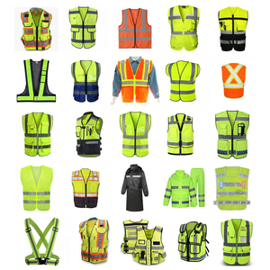 Chaleco de Seguridad Reflectante de Alta Visibilidad, Chaleco de Trabajo Resistente de Poliéster de Alta Visibilidad con Múltiples Bolsillos, Chaleco de Protección Personal - Product Image 5