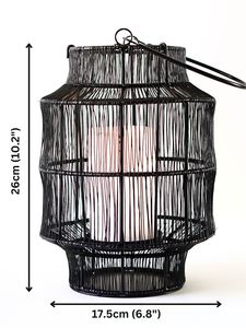 Decorative Mesh Metal Lantern Portable Vintage Heat Resistant Eco-Friendly Hanging Candle Holder Easter Valentine's Day Wedding - Product Image 2