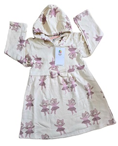 Robe Hodi unisexe à manches longues, col rond, décontractée, polyvalente, écologique, tricotée, toutes saisons, pur coton - Product Image 2