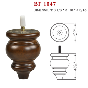 Pieds de meubles en bois massif de qualité supérieure pour canapé, lit, armoire, table, salon, chambre à coucher, décoratifs, taille personnalisée, OEM - Product Image 6