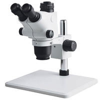 Système de grossissement 2025 New6575 6565TVP 6.5X- 65X Zoom Simul-focal Microscopie industrielle Microscopie stéréoscopique trinoculaire