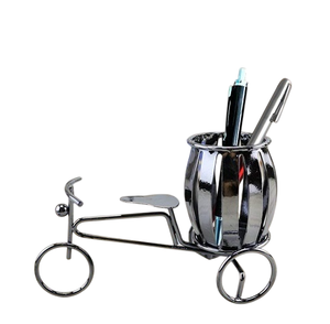 Heart Design Antique Silver Metal <b>Desk</b> Organizer with Elegant Look Perfect for Holding Pencils and Pens on Your <b>Desk</b> - Product Image 5