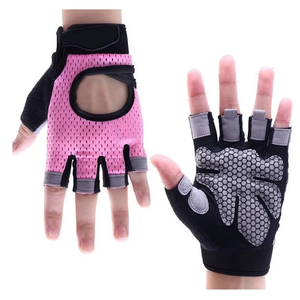 ODM Half Finger Lightweight Breathable Vinyl Men's <b>Weight</b> Lifting Workout Body Building Training Gym <b>Gloves</b> - Product Image 3