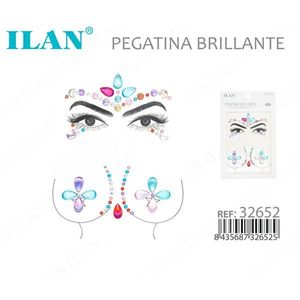 ILAN Adesivi glitterati per viso, occhi e labbra decorativi 32652 - Product Image 3