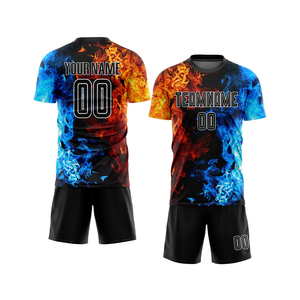 Camiseta de Fútbol para Hombre, Estilo Urbano, 100% Algodón, Transpirable, de Secado Rápido, Impresión por Transferencia de Calor, Nombres y Números de Equipo Personalizados, Económica - Product Image 1