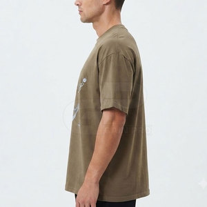 Camiseta con estampado reflectante para hombre, camiseta informal con cuello redondo, algodón suave, estilo veraniego, cómoda, esencial para el día a día - Product Image 5