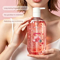 Gel Douche Luxueux PLOG aux Pétales de Rose, Extrait Floral Naturel, Nourrissant, Peau Douce, Parfumé, pour Spa et Usage Domestique