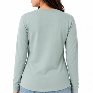 Sudadera y Camiseta de Manga Larga para Mujer Lebond, Antiarrugas, Transpirable, de Secado Rápido, Cuello Redondo de Algodón Suave, Ajuste Cómodo, Otoño - Product Image 2