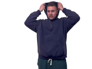 Vente en gros de sweats à capuche surdimensionnés personnalisés pour hommes, effet délavé, gris fumé, vintage, 100% coton, sweats à capuche et sweat-shirts pour hommes - Product Image 4