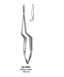Porte-aiguille à baïonnette pour microchirurgie sans attache 195 mm |   Acier inoxydable de qualité supérieure - Product Image 1