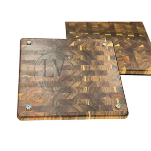 Premium End Grain Acacia Wood Cutting Board & Chopping Block Eco-Friendly Dishwasher Safe for Kitchen Meat Vegetable Preparation - Product Image 2
