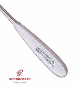 Abrasor de cartílago Dingman, instrumento quirúrgico ENT de acero inoxidable curvo, instrumento médico reutilizable y autoclavable - Product Image 3