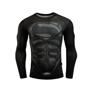 Camiseta de Compresión sin Mangas para Hombre, Diseño Personalizado, Impresión por Transferencia de Calor, Sin Costuras, Transpirable, 280g, Venta al Por Mayor OEM - Product Image 1