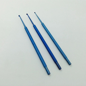 Juego de Instrumentos Quirúrgicos Oftálmicos Microquirúrgicos de Titanio, Curetas para Calazón Reutilizables, Certificación CE, Kit Quirúrgico Manual - Product Image 1