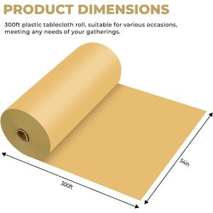 Rotolo di Tovaglia in Plastica Usa e Getta Premium per Tutti i Tipi e Forme di Tavoli - Product Image 2